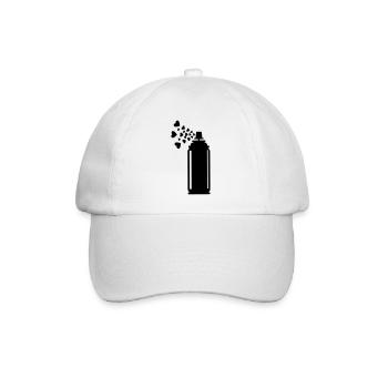 Airbrush 01 - Baseballkappe - Weiß/Weiß - Vorne