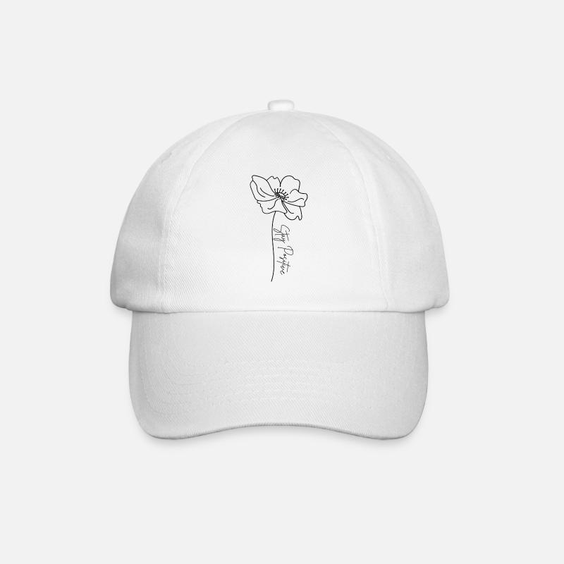 Restez positif Flower - Casquette classique - blanc/blanc