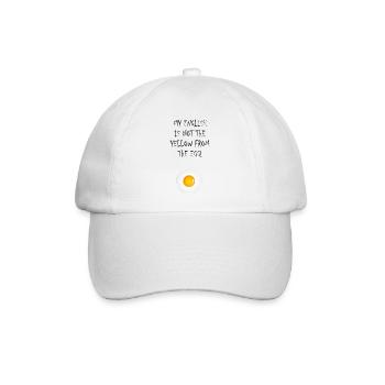 My English is not the yellow from the egg - Baseballkappe - Weiß/Weiß - Vorne