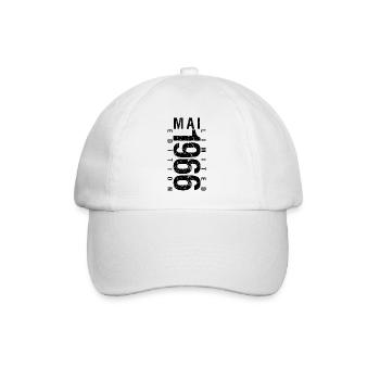 Anniversaire Mai 1966 Mai né en May 1966 - Casquette classique - blanc/blanc - Devant
