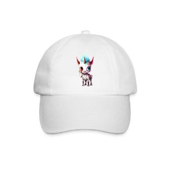 Licorne zombie - Casquette classique - blanc/blanc - Devant