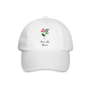 OMA. MUTTERTAG. ALLES GUTE ZUM OMA-TAG. ICH LIEBE DICH - Baseballkappe - Weiß/Weiß - Vorne