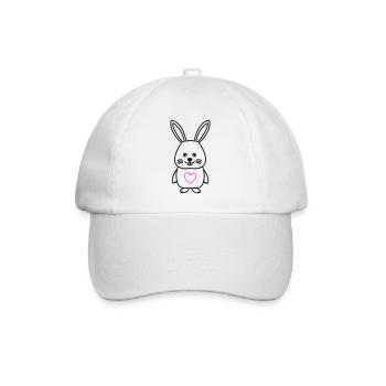 Lapin Comic Amour - Casquette classique - blanc/blanc - Devant