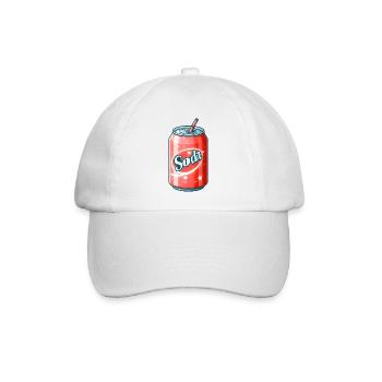 Pastel Can Soda - Refreshed in Colors - Baseball Cap - white/white - Front