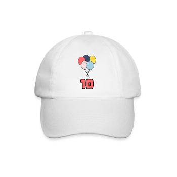 10. 10 YEARS. 10th ANNIVERSARY. 10 YEAR ANNIVERSARY. - Baseball Cap - white/white - Front
