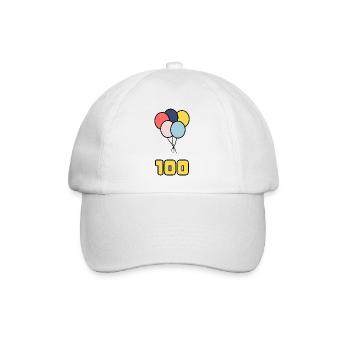 100. 100 YEARS. 100th ANNIVERSARY. BIRTHDAY 100 - Baseball Cap - white/white - Front