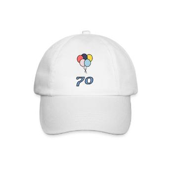 70. 70 YEARS. 70th ANNIVERSARY - Baseball Cap - white/white - Front