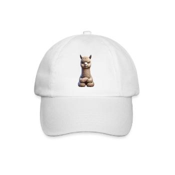 Alpaca grim 1 - Baseball Cap - white/white - Front