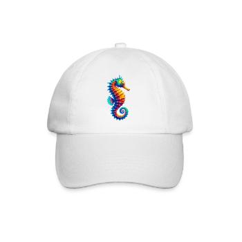 Seahorse - Baseball Cap - white/white - Front