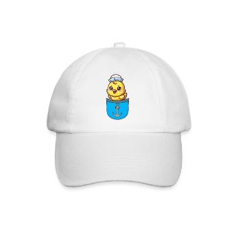 Sailor Maritime Chick Seafaring Sailor Child - Baseball Cap - white/white - Front