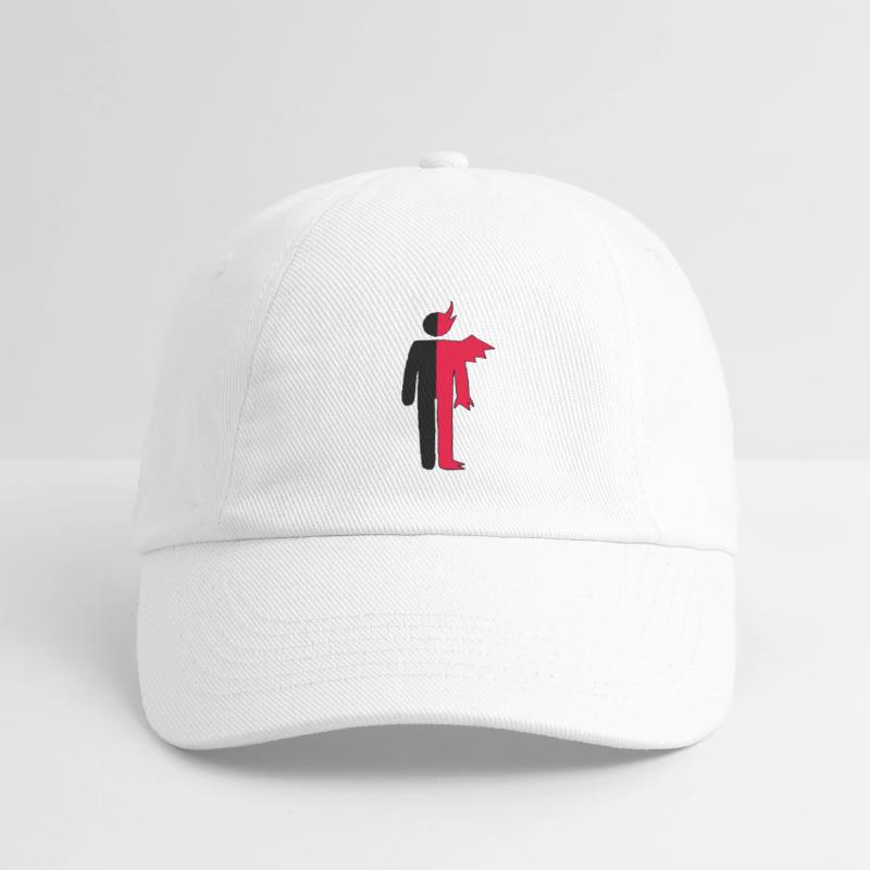 Mann oder Dämon Piktogramm Baseballkappe
