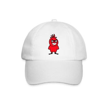 Parrot Bird Stares Nasty Aggressive Rage - Baseball Cap - white/white - Front