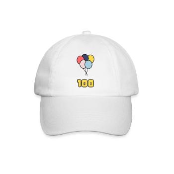 100. 100 JAHRE. 100-JÄHRIGES JUBILÄUM. GEBURTSTAG 100 - Baseballkappe - Weiß/Weiß - Vorne