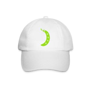 Französische Bohne - Baseballkappe - Weiß/Weiß - Vorne