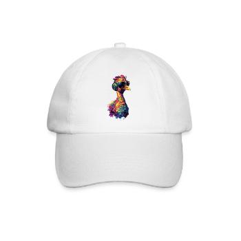 Dinde Poules Oiseaux Dinde - Casquette classique - blanc/blanc - Devant