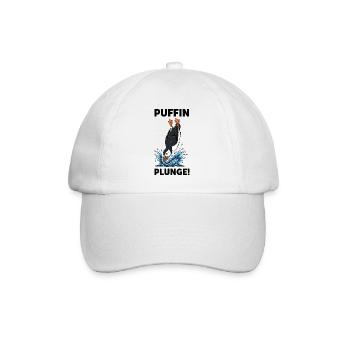 Atlantischer Papageientaucher Meerestauchtaucher - Baseballkappe - Weiß/Weiß - Vorne