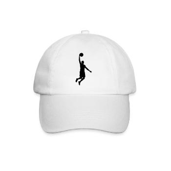 Basketballer - Baseballkappe - Weiß/Weiß - Vorne
