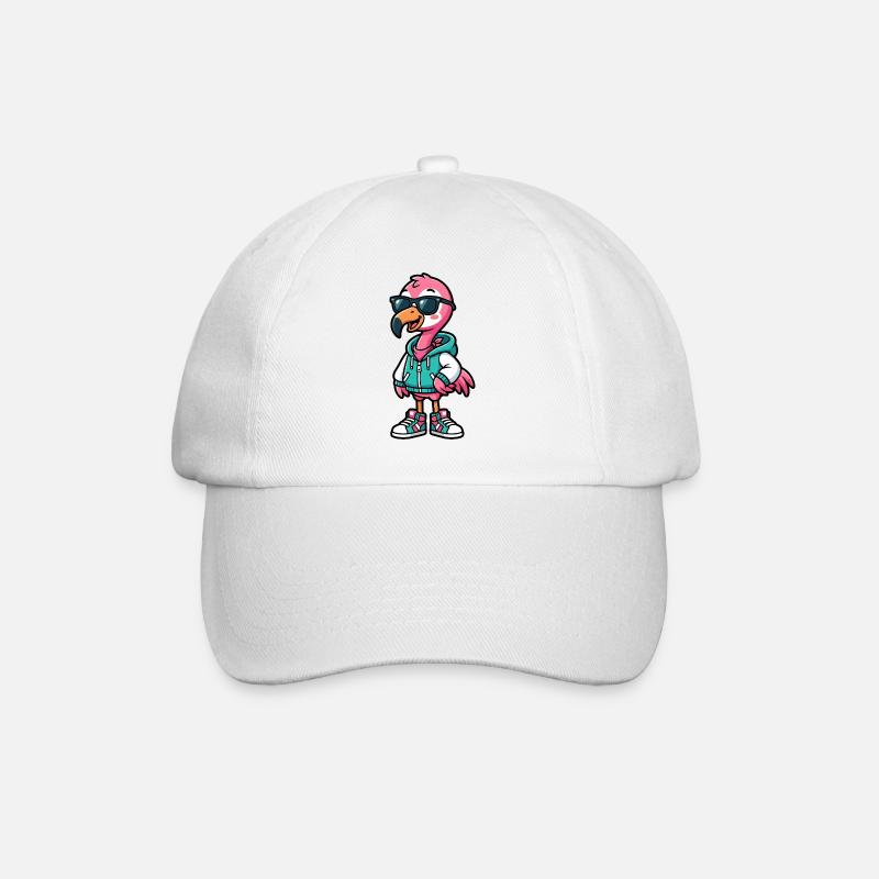 Cool Flamingo - Baseball Cap - white/white