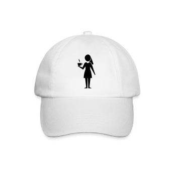 Coffee Woman - Baseball Cap - white/white - Front