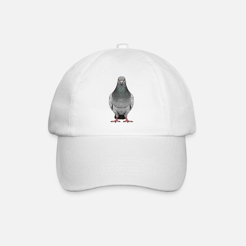 Taube - Baseballkappe - Weiß/Weiß