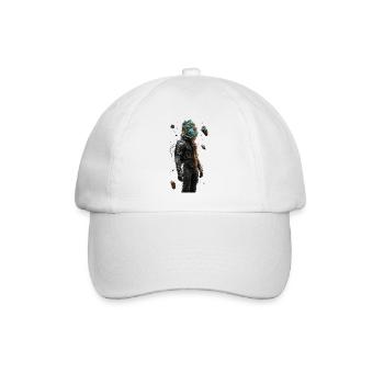 Indoor-Wald-Weltraumhelm - Baseballkappe - Weiß/Weiß - Vorne