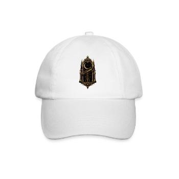 Gothic Telescope Cathedral Astronomy Art - Baseball Cap - white/white - Front