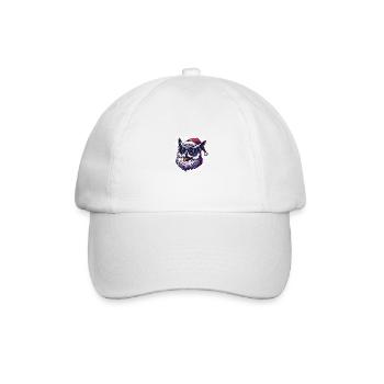 Owl Christmas Funny - Baseball Cap - white/white - Front
