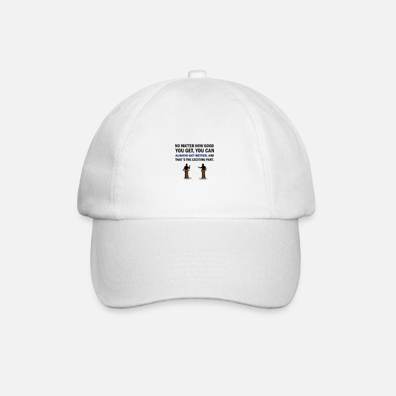 debate - Baseball Cap - white/white