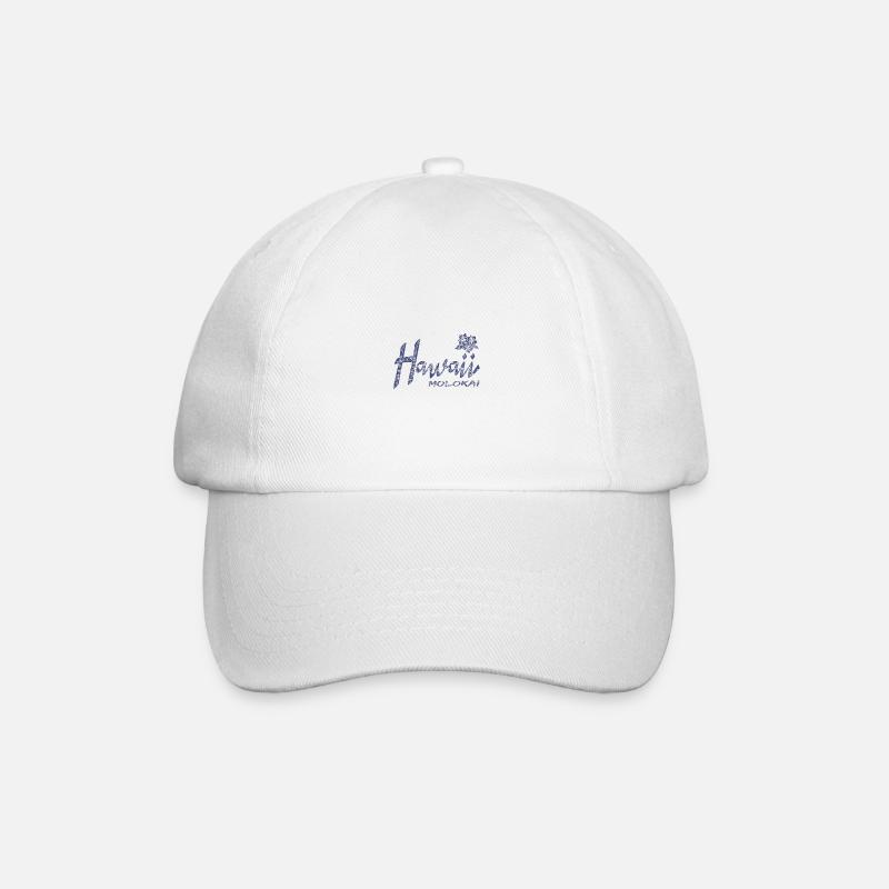 Hawaii Molokai - Baseballkappe - Weiß/Weiß