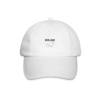 Bull Symbol - Baseballkappe - Weiß/Weiß - Vorne