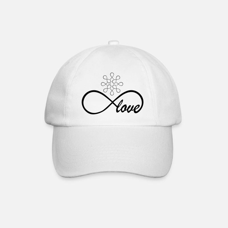 Love Infinity Swag - Baseball Cap - white/white