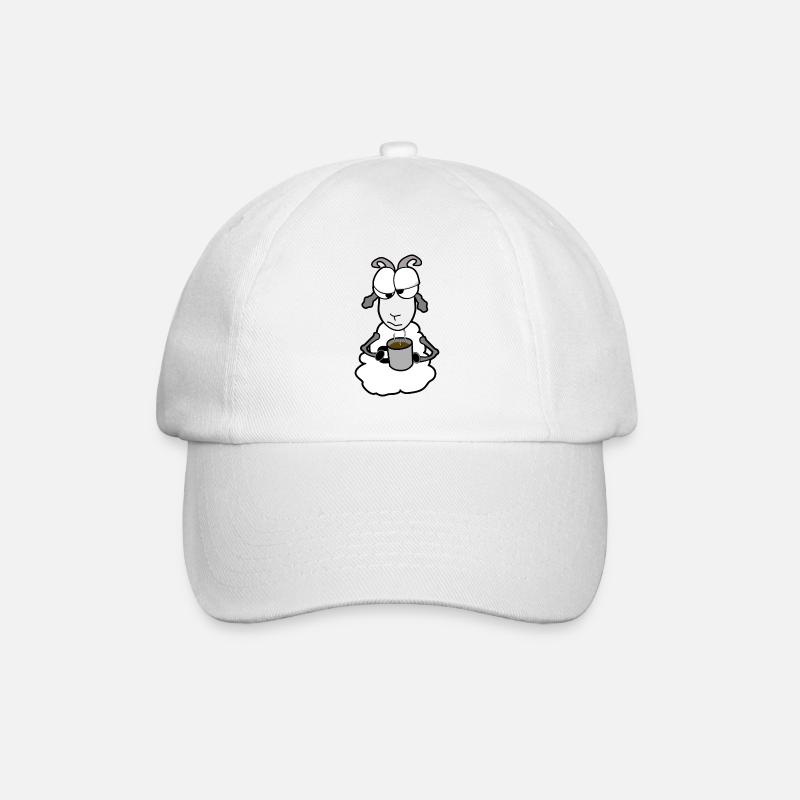 Bock null Bock - Baseballkappe - Weiß/Weiß