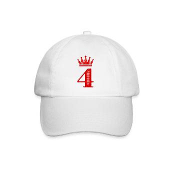 Couronne à 4 chiffres - Casquette classique - blanc/blanc - Devant
