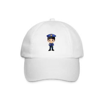 police - Casquette classique - blanc/blanc - Devant