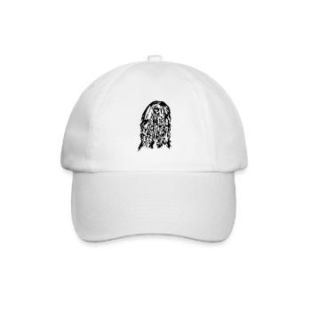 Lévrier AFGHAN Portrait du chien de Wilsign - Casquette classique - blanc/blanc - Devant