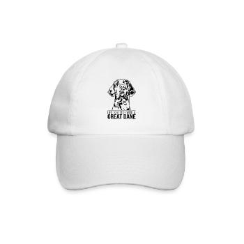 La vie de Dogue allemand est meilleure Chiens dogue Wilsigns - Casquette classique - blanc/blanc - Devant