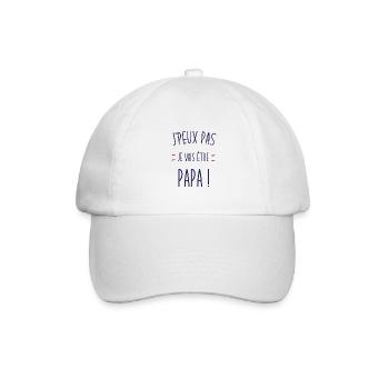 j'peux pas je vais être papa - Casquette classique - blanc/blanc - Devant