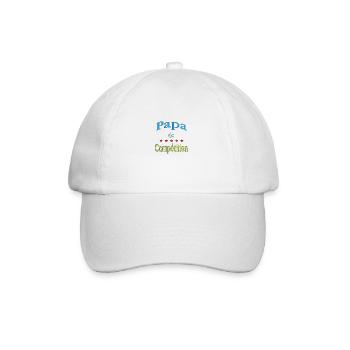 Papa de compétition - Casquette classique - blanc/blanc - Devant