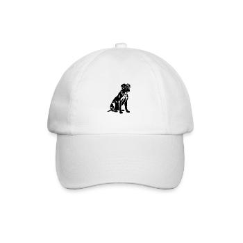 Chien Boxer - Casquette classique - blanc/blanc - Devant