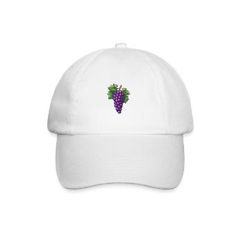 Grapes Pixel Gamer - Baseball Cap - white/white - Front
