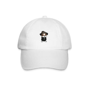 Jack Russell Terrier Dog Winter - Baseball Cap - white/white - Front