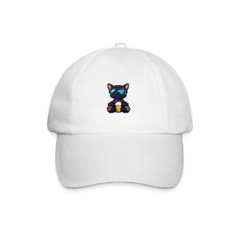 Bière de ski Panther - Casquette classique - blanc/blanc - Devant