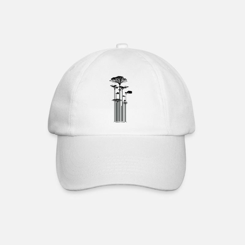CODE BARRE - Arbre - conso - Casquette classique - blanc/blanc