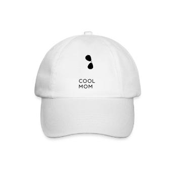Cool Mom - Vater und Sohn Partnerlook Shirts - Baseballkappe - Weiß/Weiß - Vorne