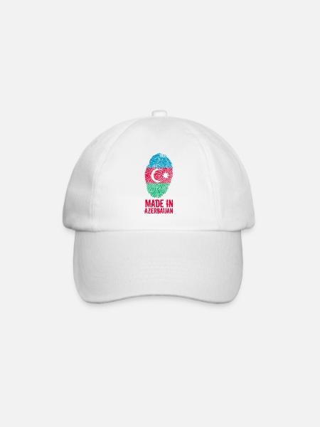 Made In Azerbaïdjan / Azerbaïdjan / Azərbaycan - Casquette classique - blanc/blanc