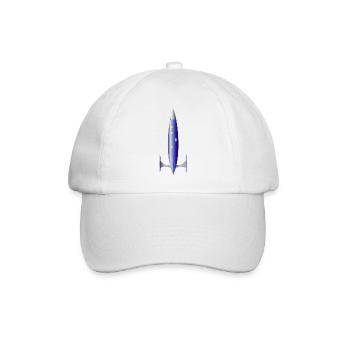 The Blue Rocket - Baseball Cap - white/white - Front