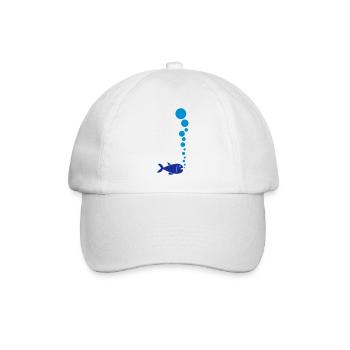 Fish And Bubbles - Casquette classique - blanc/blanc - Devant