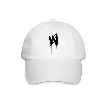 W graffiti drops Farbklex spray - Baseball Cap - white/white - Front