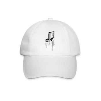 graffiti gouttes humide signe fête musique note - Casquette classique - blanc/blanc - Devant