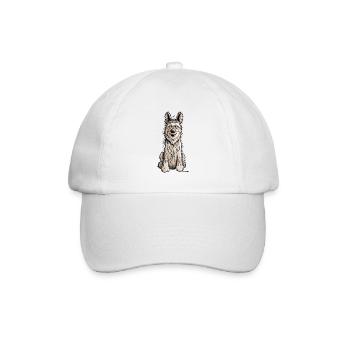 Berger Picard - Dog - Dogs - Gift - Baseball Cap - white/white - Front
